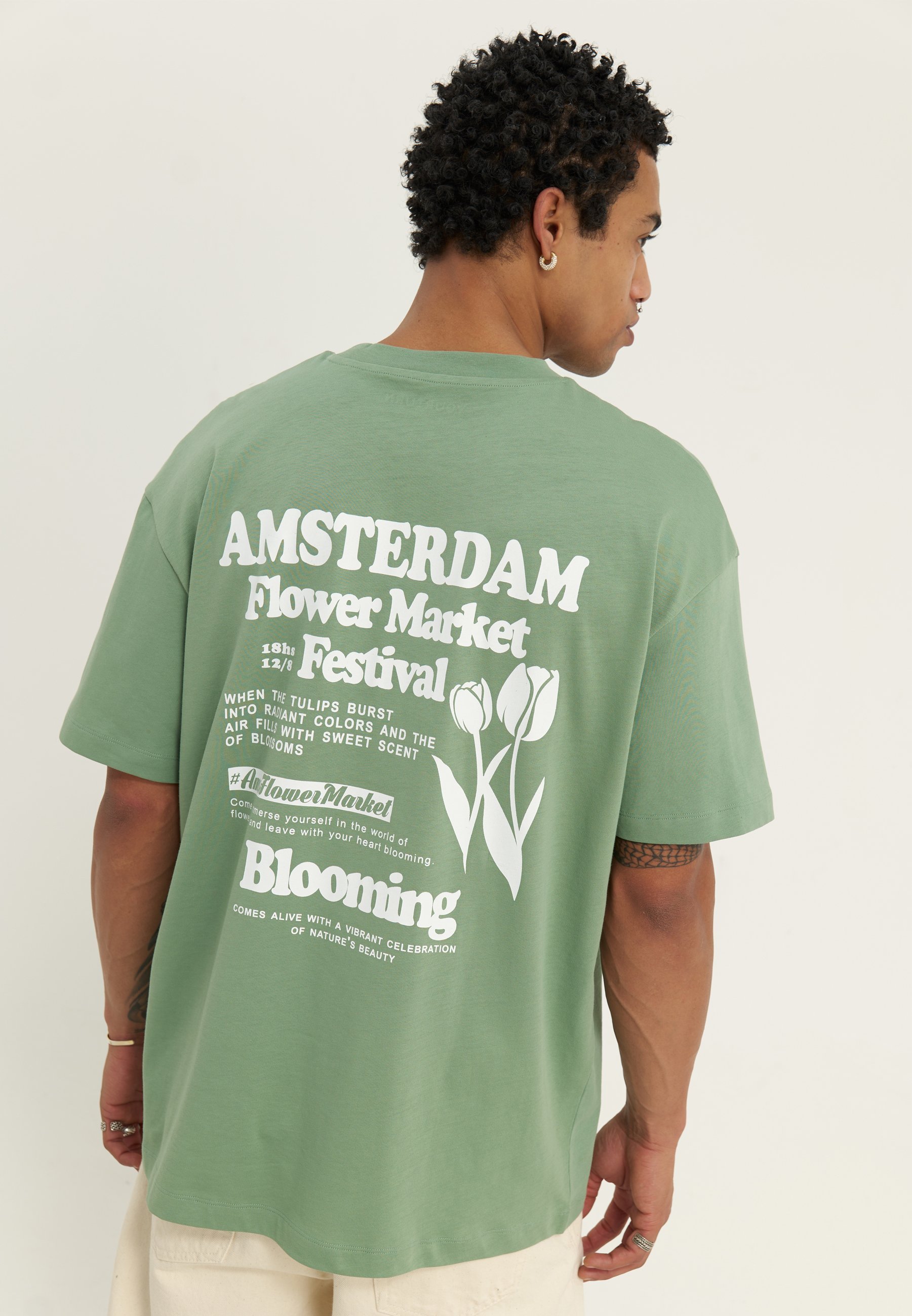 YOURTURN UNISEX - T-shirts med print - green