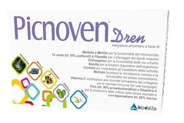 BIODELTA Picnoven Dren 50 comprimés Complément alimentaire pour le drainage