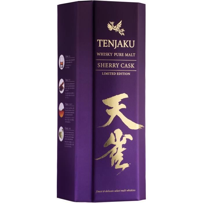 Whisky TENJAKU de malta pura, barrica de jerez - 70 cl - 43 %