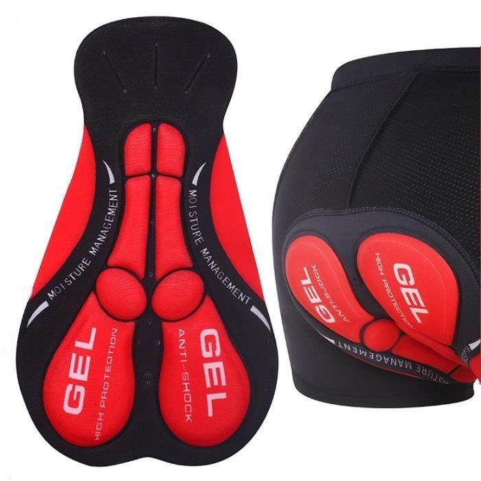 Pantaloncini da ciclismo imbottiti in gel 3D - Unisex - Neri - Mountain bike - Ciclismo sportivo
