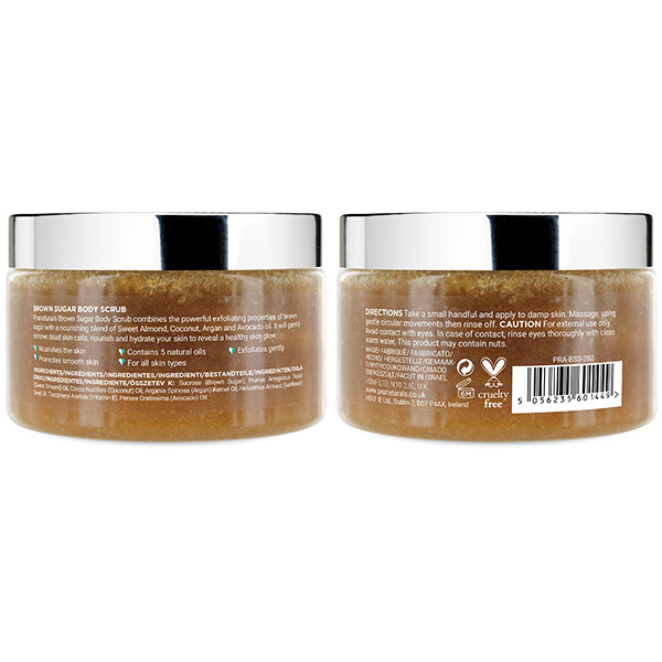 Tělový peeling s hnědým cukrem PraNaturals 280g