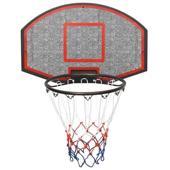 Tablero de baloncesto vidaXL negro 71x45x2 cm Polietileno, aro de baloncesto, tablero 93667