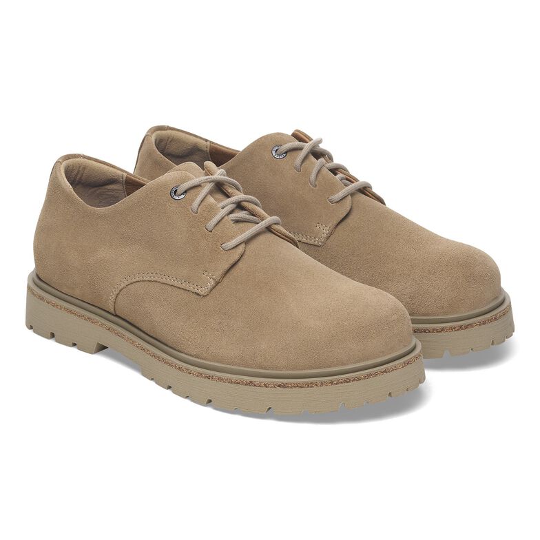 Highwood Lace Low Pelle scamosciata - Taupe Taupe