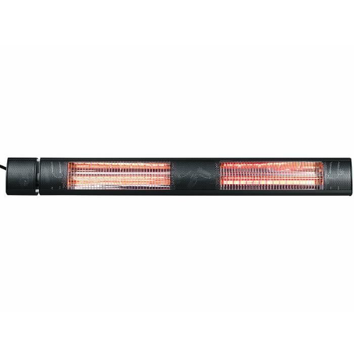 Calefactor radiante exterior - IRW-3100 - 3000 W - Negro - Infrarrojos - Termostato ajustable