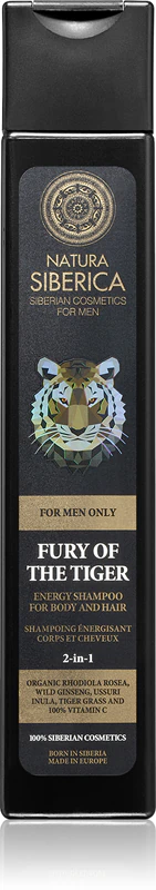 Natura Siberica Energizing Shampoo voor Haar en Lichaam, speciaal voor Mannen