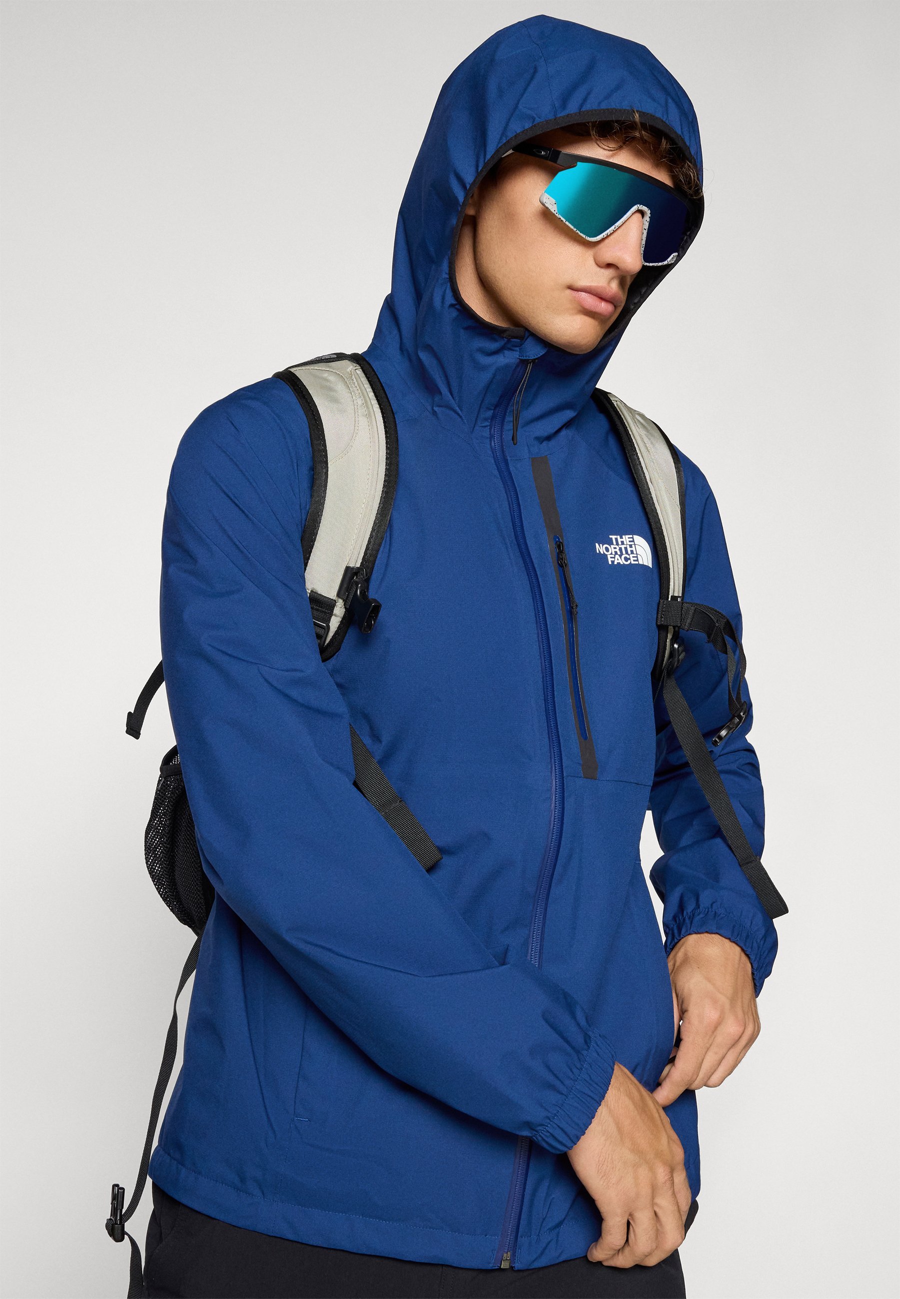 „The North Face“ kalnų atletikos „Rainlit“ gobtuvas – vandeniui atspari striukė – mėlyna
