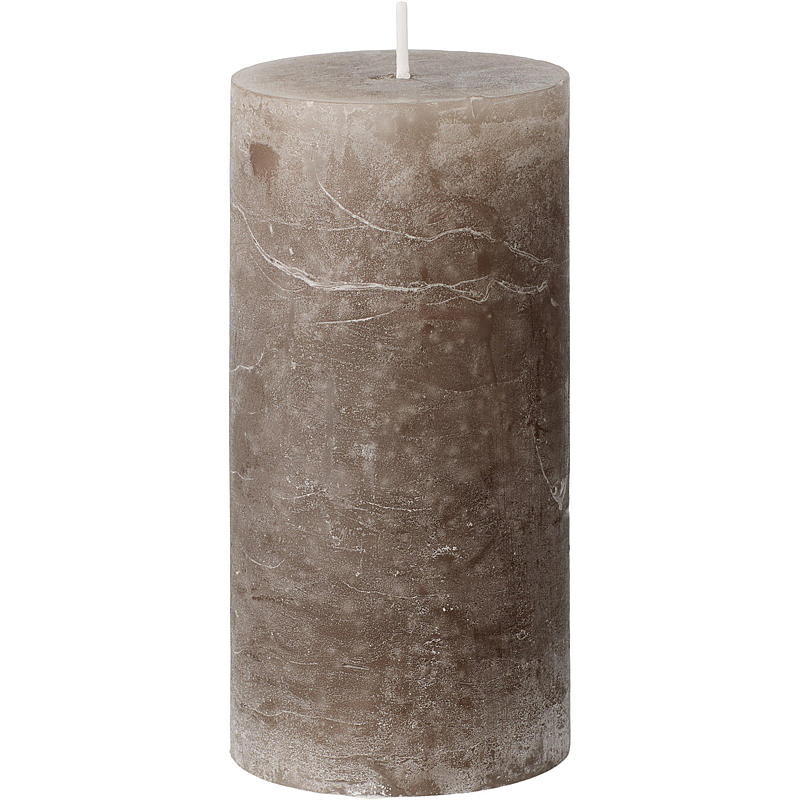 Candela cubica Vie Home 12 cm ø 6 cm stile rustico
