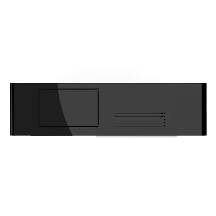 Estufa de pellets Sannover Air Slim Astral de 12,2 kW, color negro.