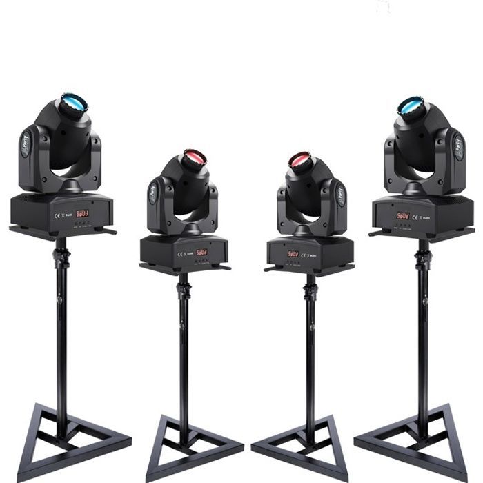 Pack Lumière - PARTY LIGHT & SOUND - PARTY-SPOT7 - LED blanche - Gobos et disque de couleurs
