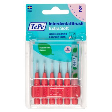 Tepe ypač minkštas tarpdančių šepetėlis 0,5 mm, 6 vnt., 6 vnt.