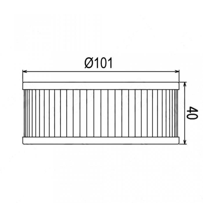 Filtro de aceite Sifam para motocicletas Yamaha 1200 V-Max de 1988 a 1995.