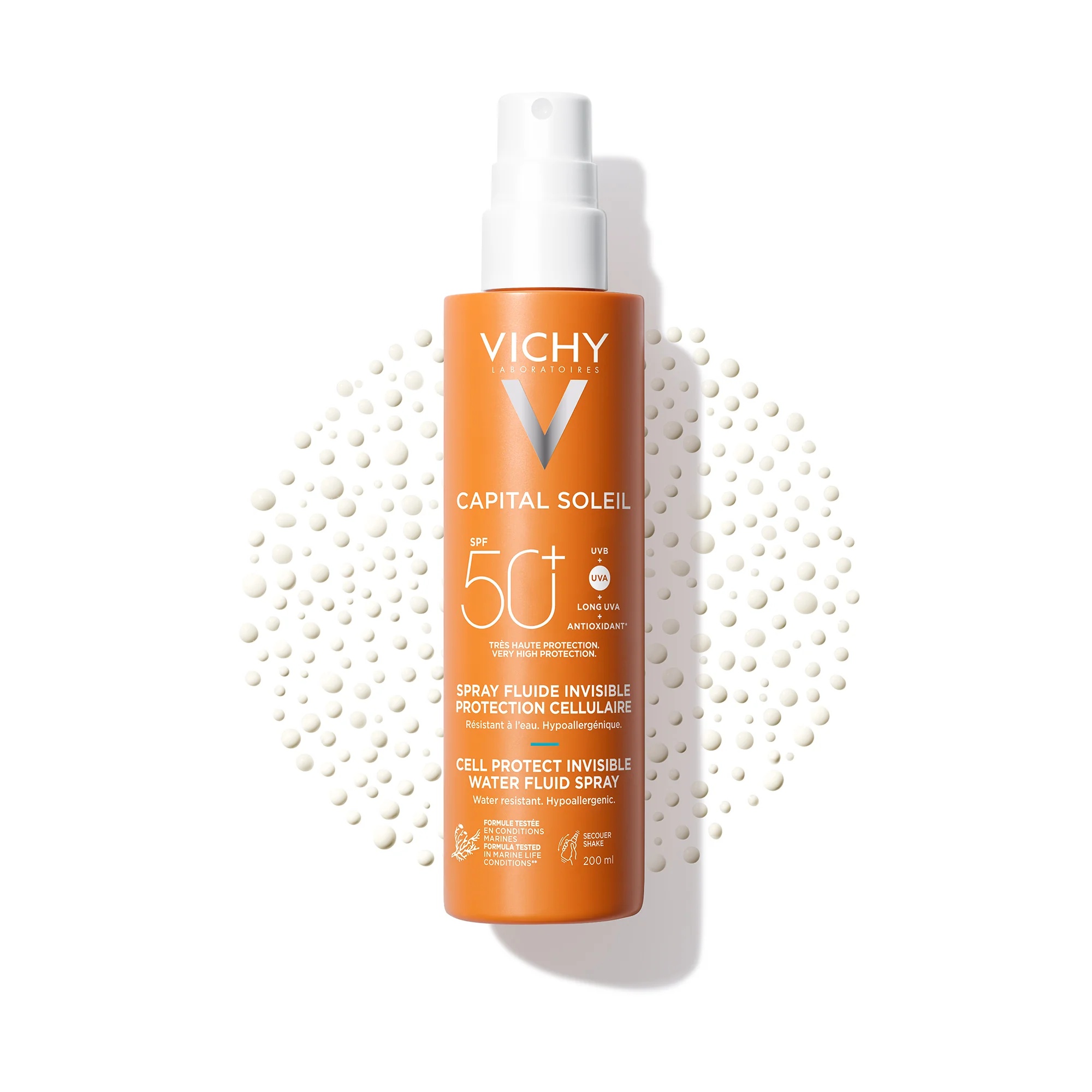 VICHY Vichy Capital Soleil spray SPF50+ 200 ml zonbescherming voor gezicht en lichaam