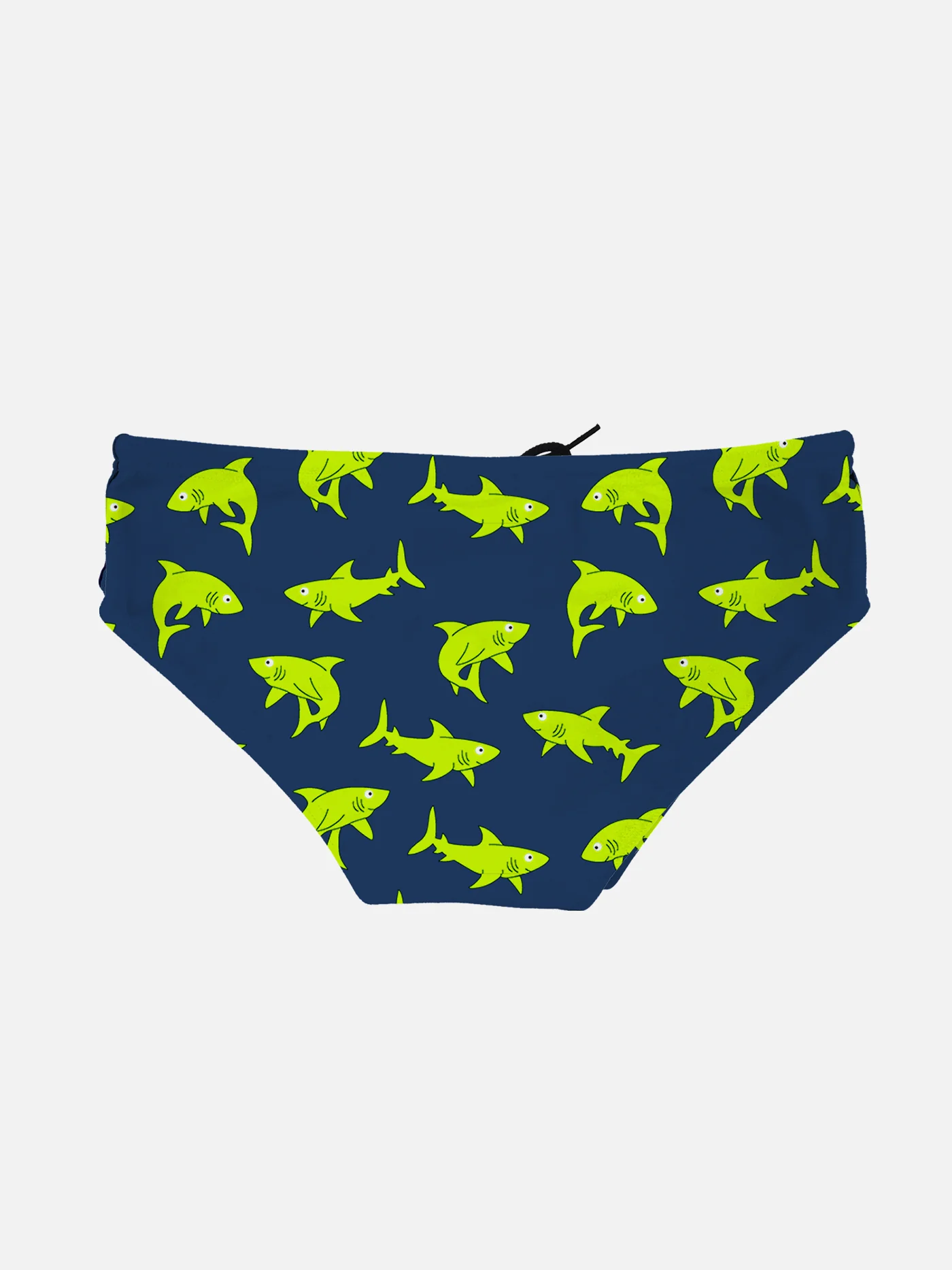 Bañador tipo slip para niño con estampado de tiburones