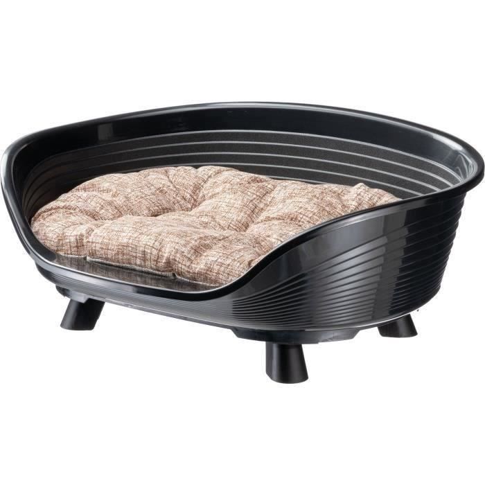 Schwarzer Entspannungskissenkorb – Größe L – 73 x 55 x 27 cm – FERPLAST