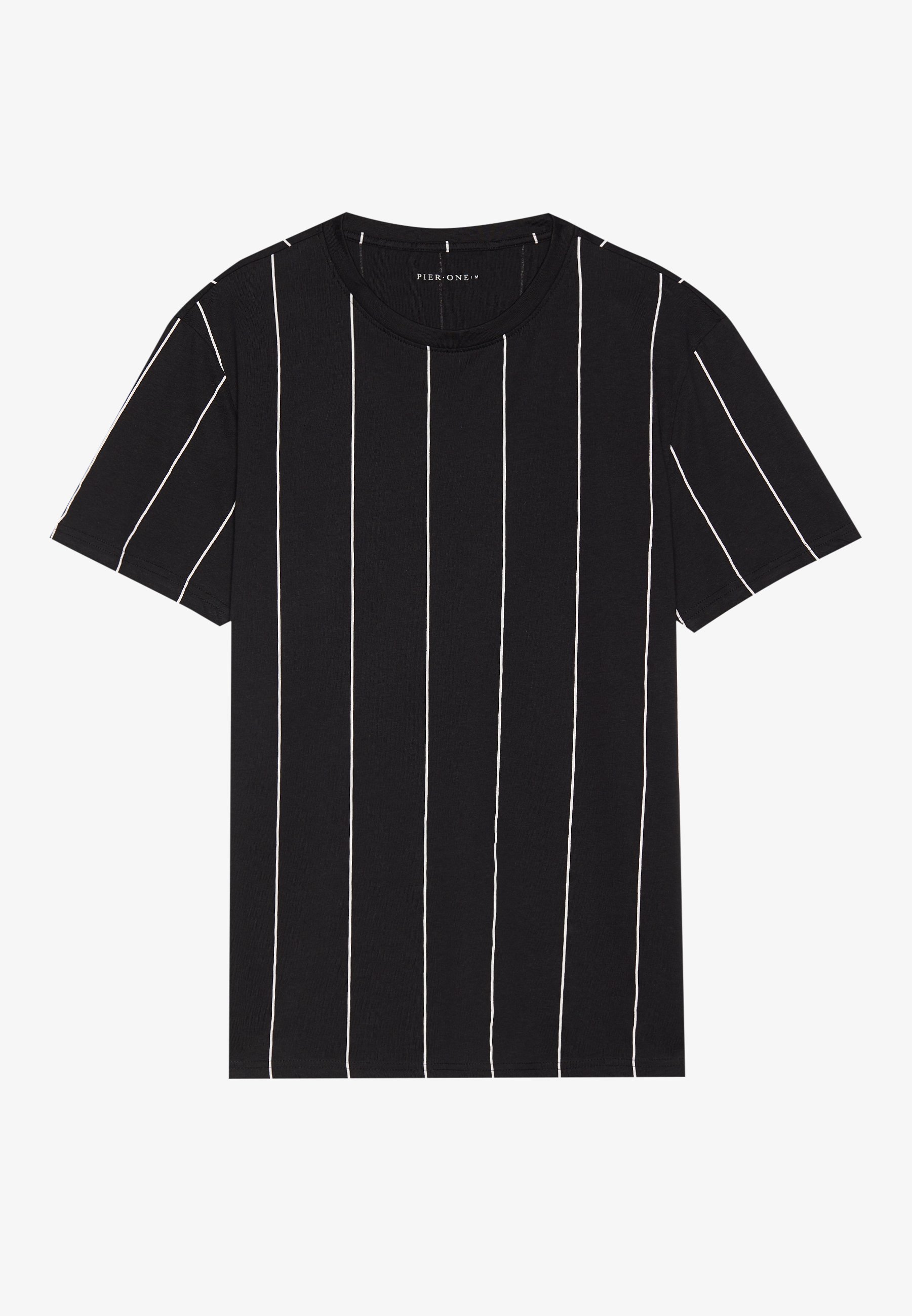 Lot de 2 t-shirts imprimés Pier One - blanc/noir