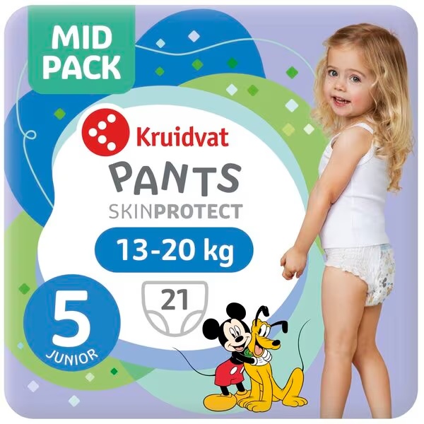 Kruidvat otroške plenice velikosti 5, srednji paket<br>Velikost 5 (13–20 kg), 21 kosov
