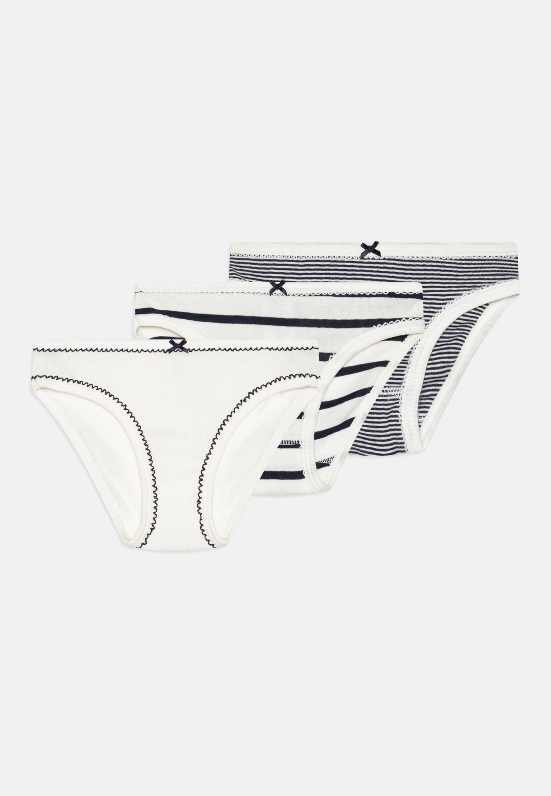 Petit Bateau JUNIOR CULOTTES PERMANENT PACK 3 - Slip - Bianco/blu scuro