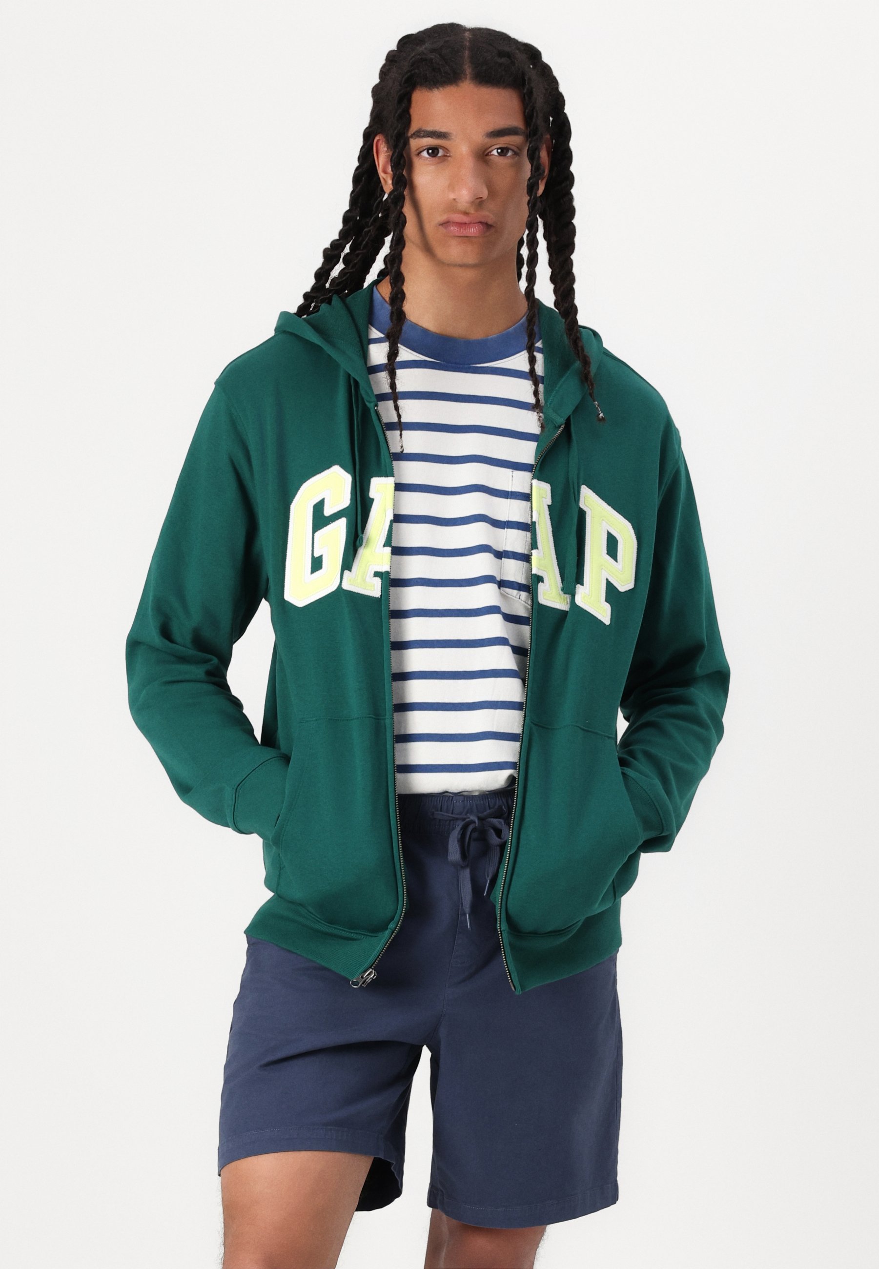 GAP HERITAGE LOGO - Majica s patentnim zatvaračem - prašuma