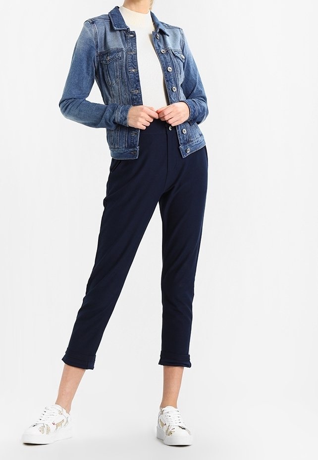 Veste en jean crème délavée