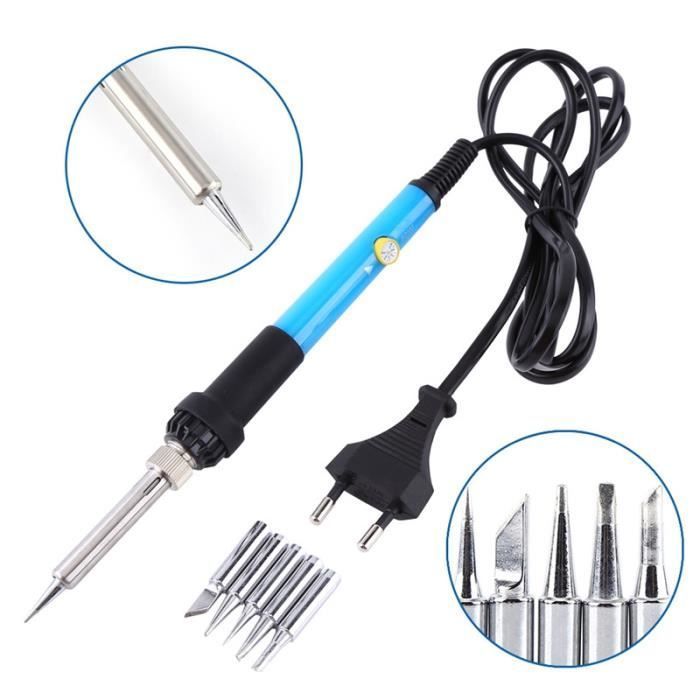 Soldador de 220 V y 60 W con temperatura ajustable