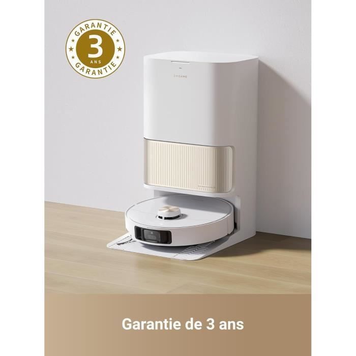DREAME L40 Ultra Robot Aspirateur Laveur avec Serpillière Amovible et relevable - Brosse latérale Extensible et relevable -11 000 Pa