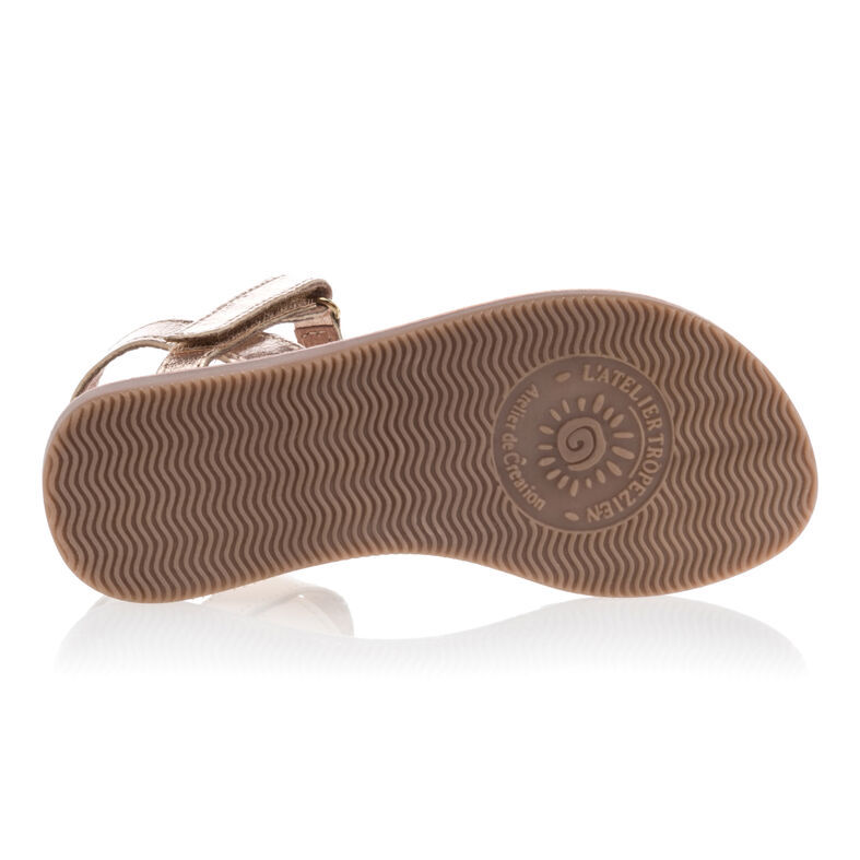 Sandalias amarillas para niña / Zapatos de punta abierta