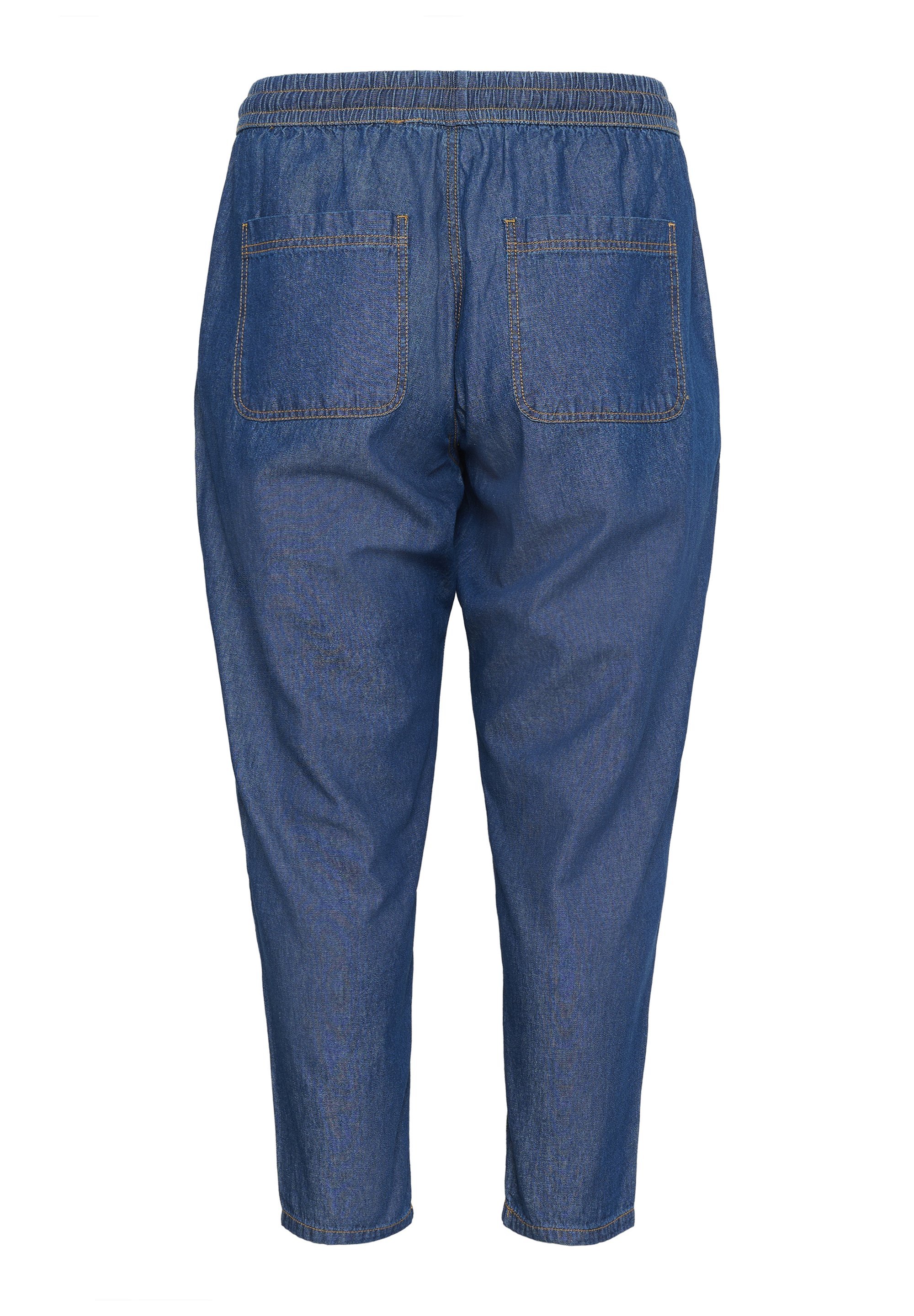 Kaffe Curve LOUISA - Jean coupe fuselée - chambray bleu foncé