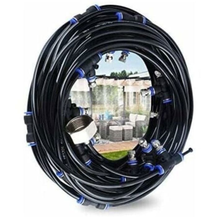 Brumisateur extérieur - MHY® - 10 m - 9 buses + 1 de rechange - Adaptateur en laiton 3/4