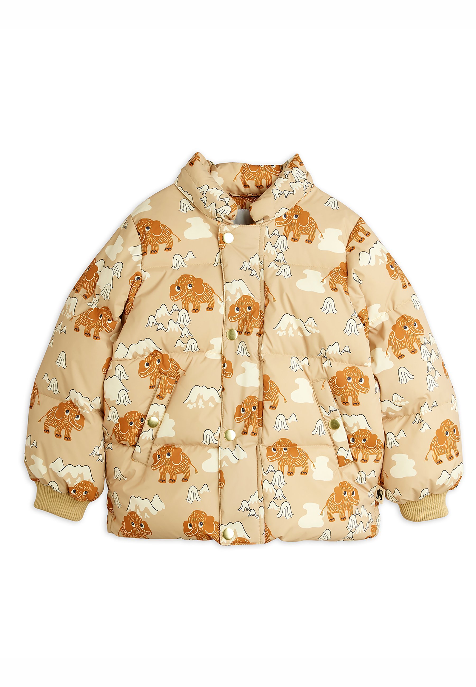 Doudoune à capuche unisexe Mini Rodini MAMMOTHS - Veste d'hiver - beige