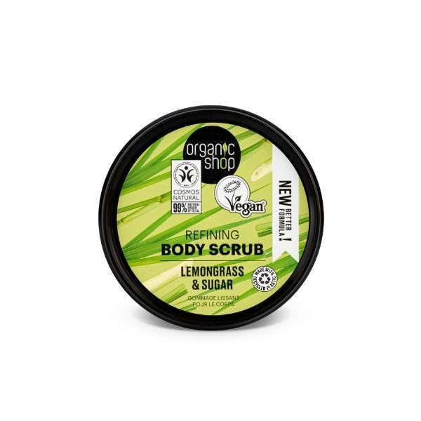 Organic Shop Refining Body Scrub Sitrongress & Sukker 250ml