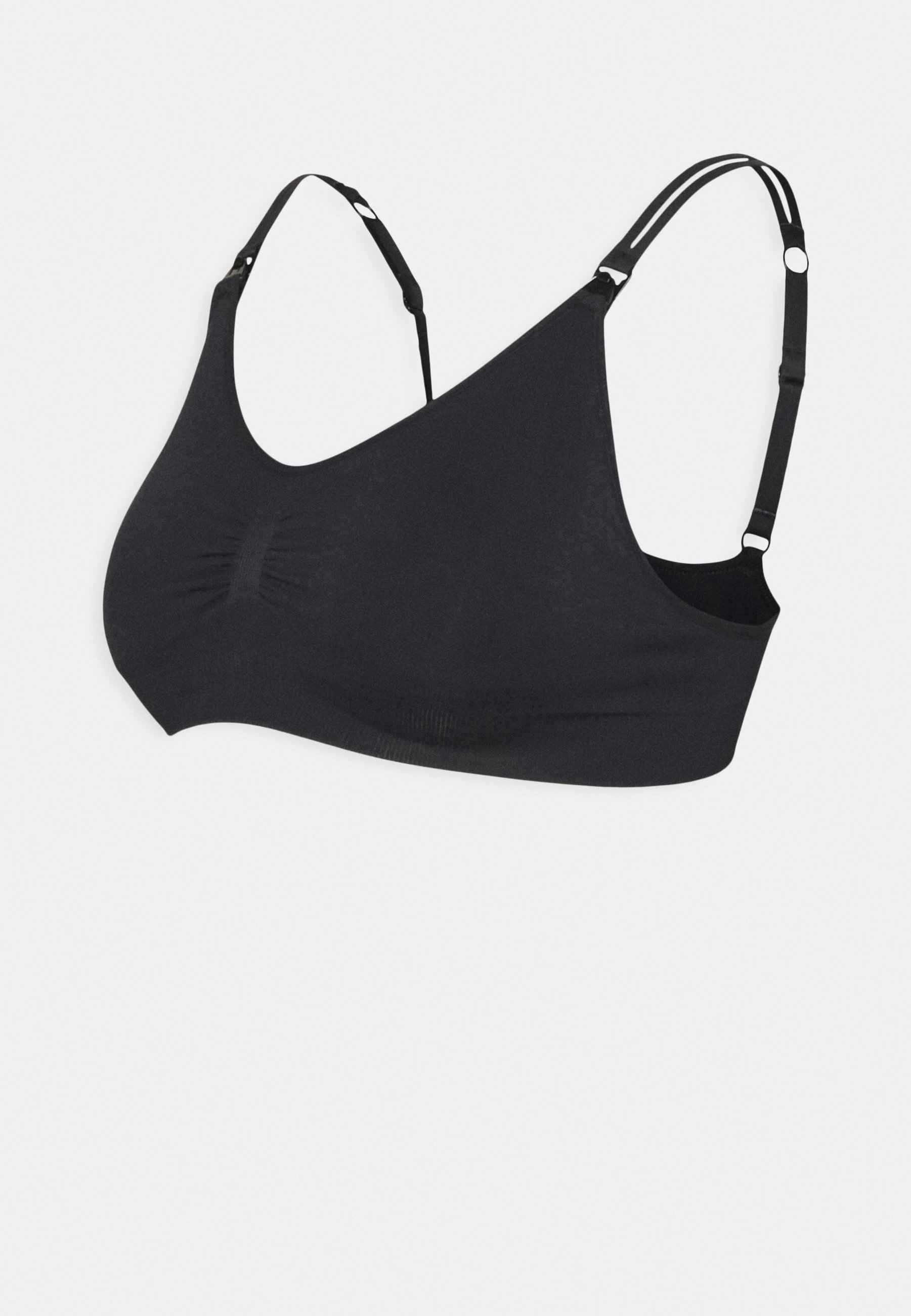 Lindex SEAMLEAS AMMEBRA 2 PACK - T-skjorte-BH - black/white