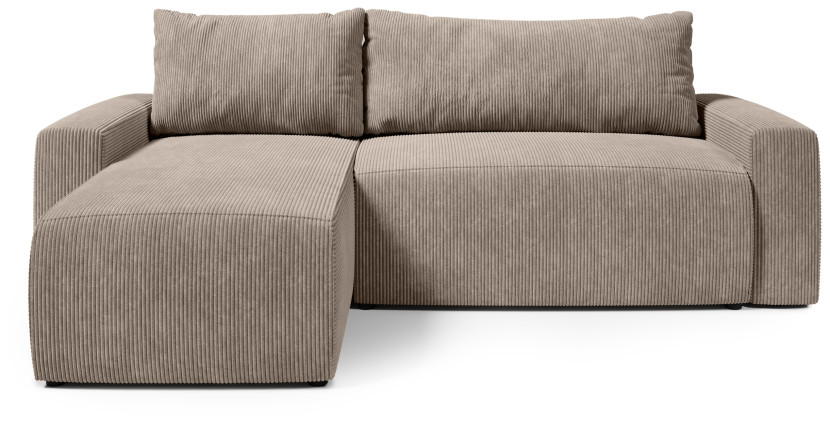 Narożnik uniwersalny PLUSH L z funkcją spania sztruksowy