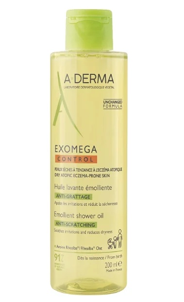 ADERMA Aderma Exomega Control mehčalno čistilno olje 200 ml za suho kožo