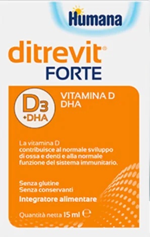 HUMANA Humana Ditrevit Forte druppels 15 ml Voedingssupplement met vitamine D