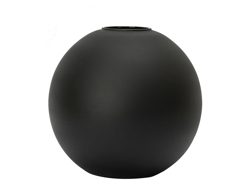 Wazon szklany Kula 20 cm czarny