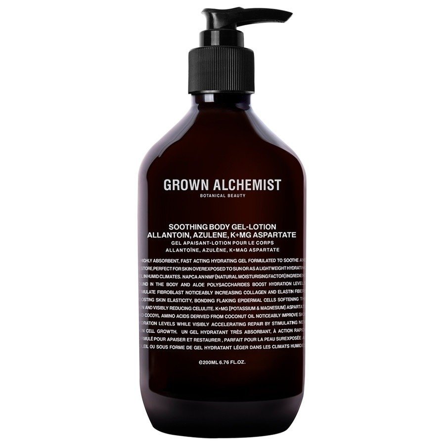 Gel za lase Grown Alchemist, pomirjujoč losjon za telo – 200 ml