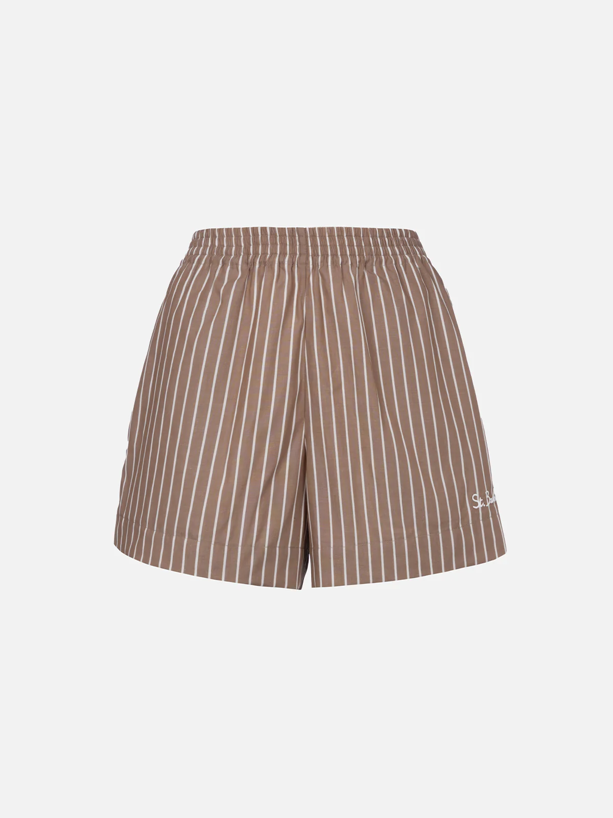 Meave gebreide katoenen damesshorts met optrekkoord