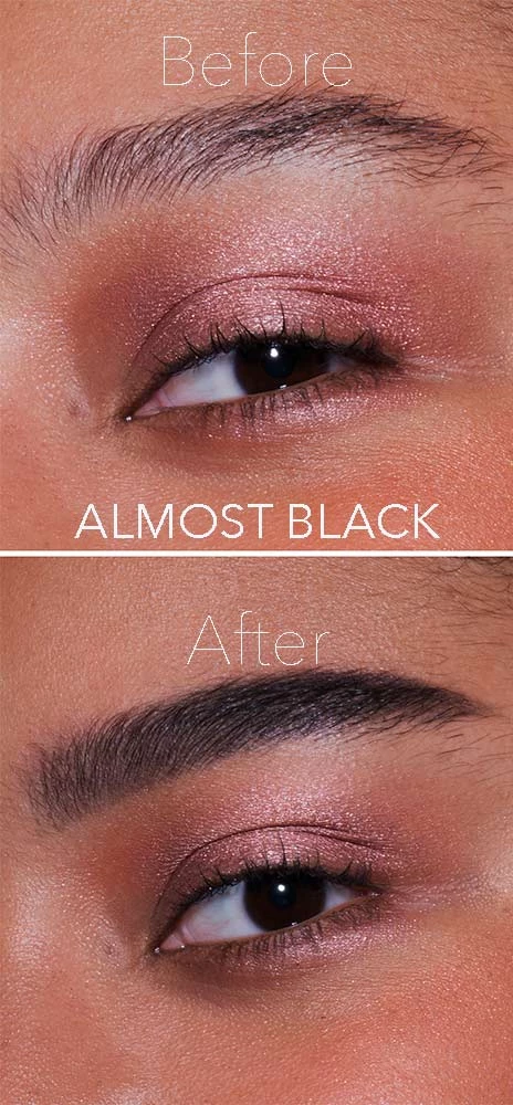 Infinity Power Brows Sketch And Sculpt tekući tuš za oči i olovka za obrve u boji gotovo crne - LH kozmetika