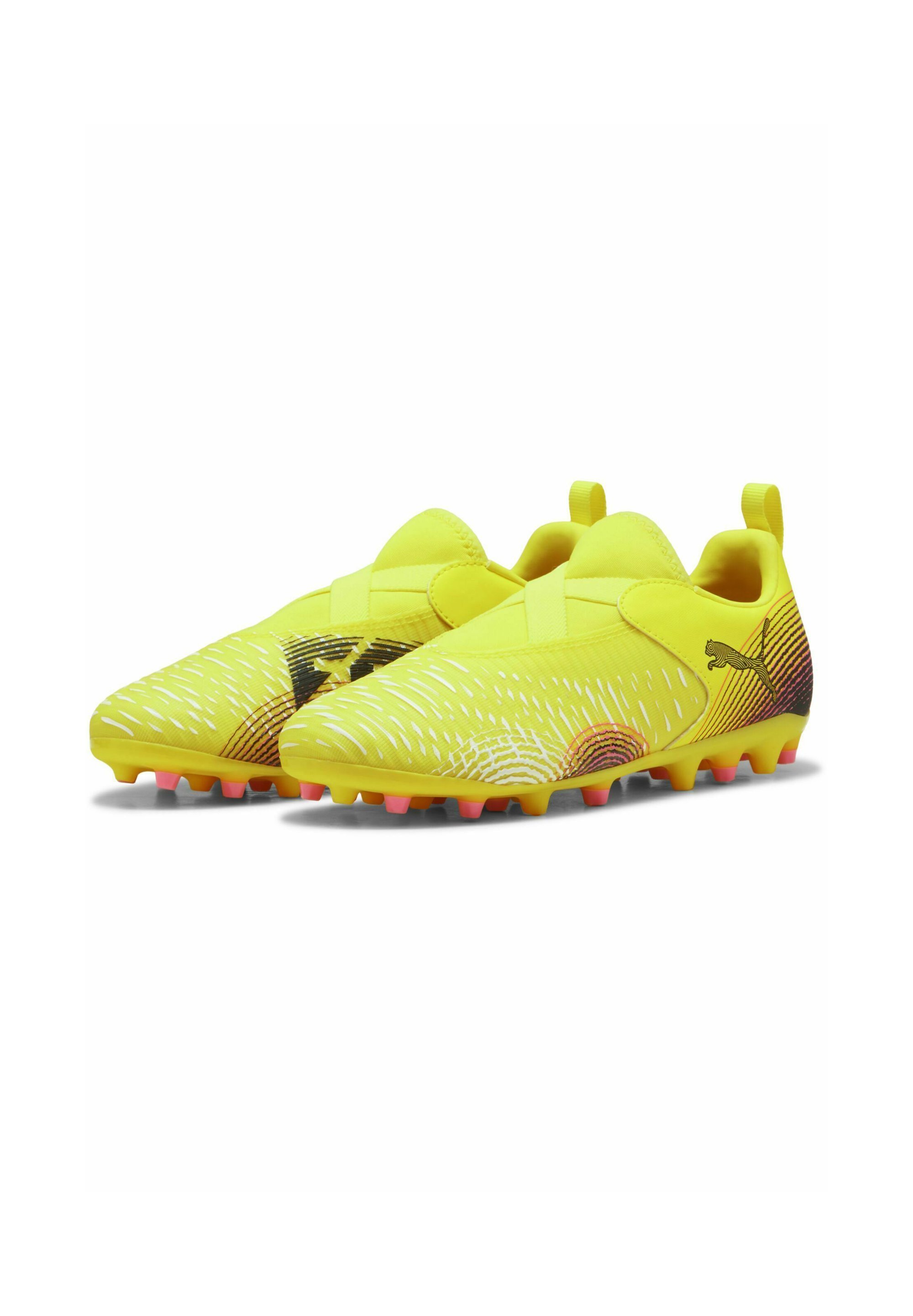 Puma FUTURE MATCH - Voetbalschoenen voor stevige ondergrond - geel alarm zwart zonovergoten