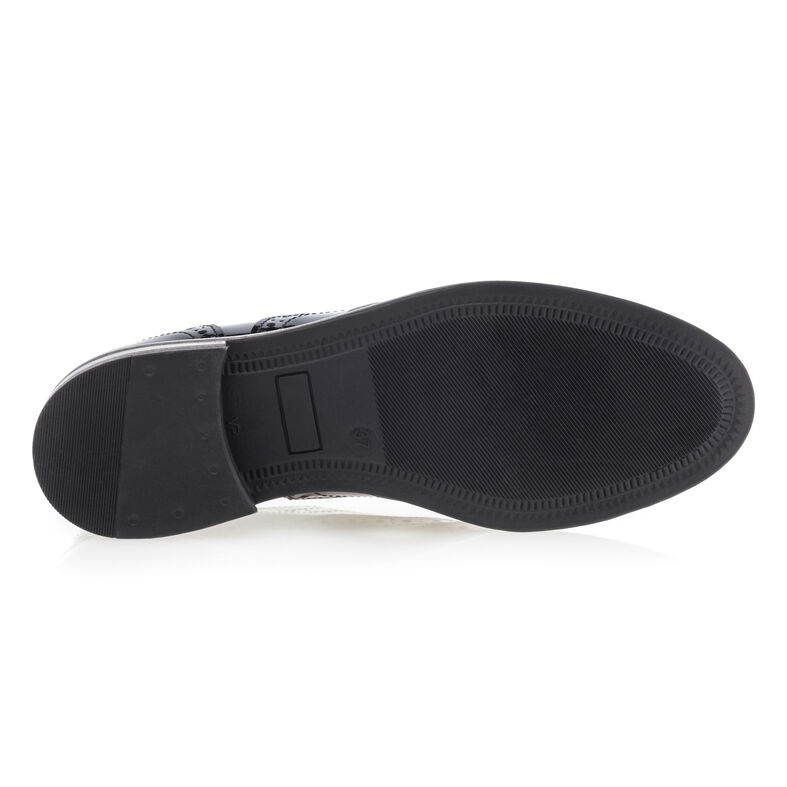 Zwarte veterschoenen voor dames / Derbyschoenen