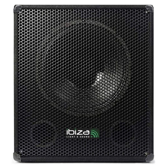 Ibiza Sound 2800W DJ PA System Package - SUB15A Powered Subwoofer + STAR210 Speakers + Speaker & PC Cables