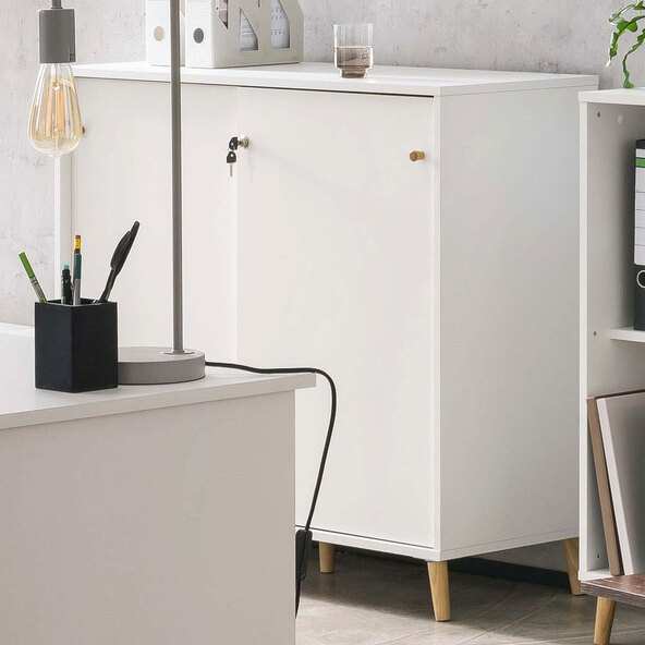 Series 500 filing cabinet U 1000 ST, pearl white
