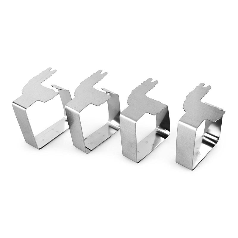 Hem Gardinklämmor 4-pack Borstat stål