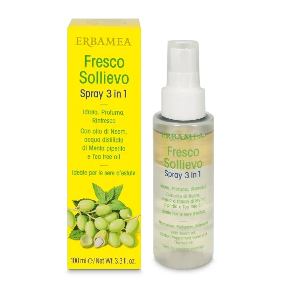 ERBAMEA Erbamea Fresh Relief Spray 3 in 1 Spendet Feuchtigkeit, parfümiert und erfrischt