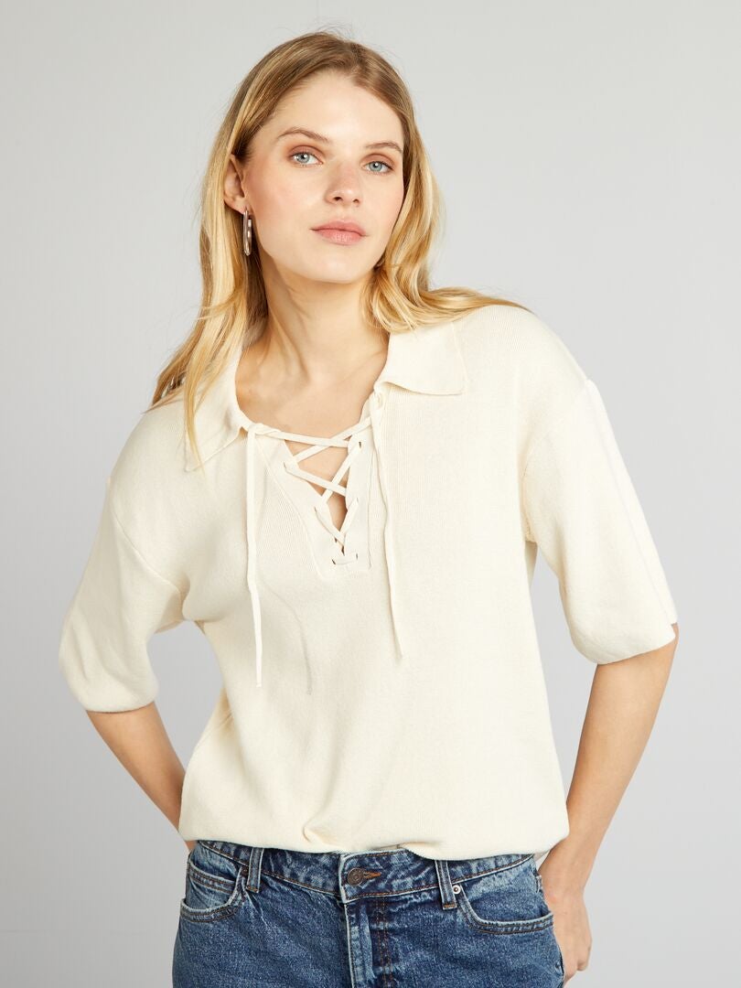 Jersey de punto - BEIGE
