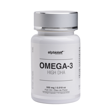 Cápsulas EFPBiotek Omega 3 con alto contenido de DHA, 70 cápsulas