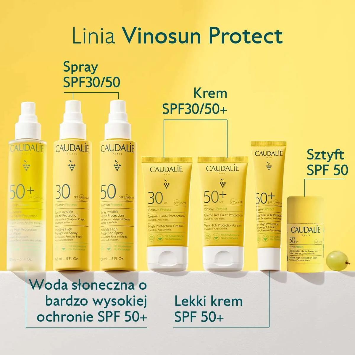 Caudalie Vinosun Protect Woda słoneczna o bardzo wysokiej ochronie SPF50+