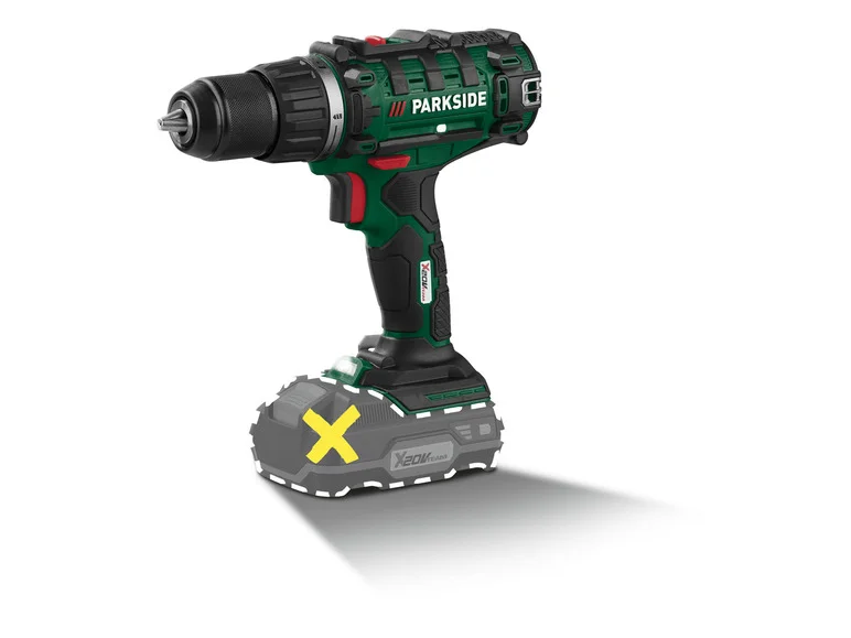 Furadeira/Parafusadeira sem fio PARKSIDE® PABS 20 Li H9, 20 V