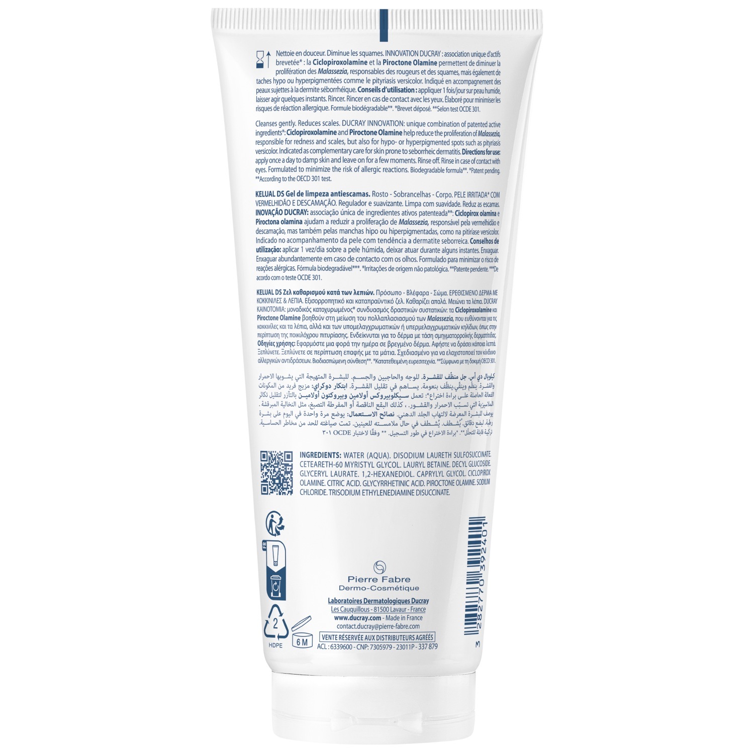 Ducray Čistiaci gél KELUAL DS Čistiaci gél proti lupinám - 200 ml