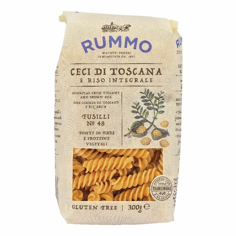 RUMMO Rummo Fusilli N 48 Garbanzos toscanos y arroz integral 300 g